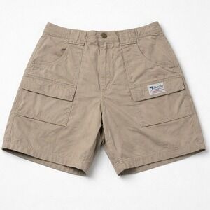 Bimini Bay Outfitters Cargo Shorts 36 Khaki Tan Performance Gear Fishing Cotton